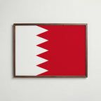 Bahrain National Flag Poster poster – väggdekoration för hemmet – köp hos Bozetto