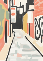 Backstreet Geometry Poster