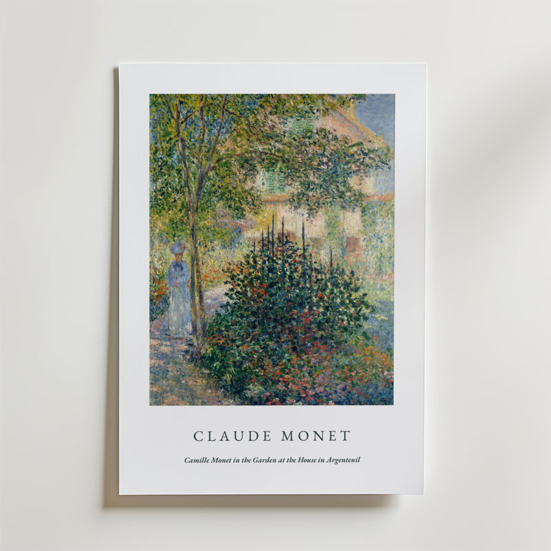 Claude Monet Painting Of Camille Monet Poster