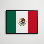 Mexico National Flag Poster affisch – köp poster online – Bozetto väggdekoration