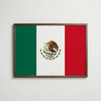 Mexico National Flag Poster poster – väggdekoration för hemmet – köp hos Bozetto