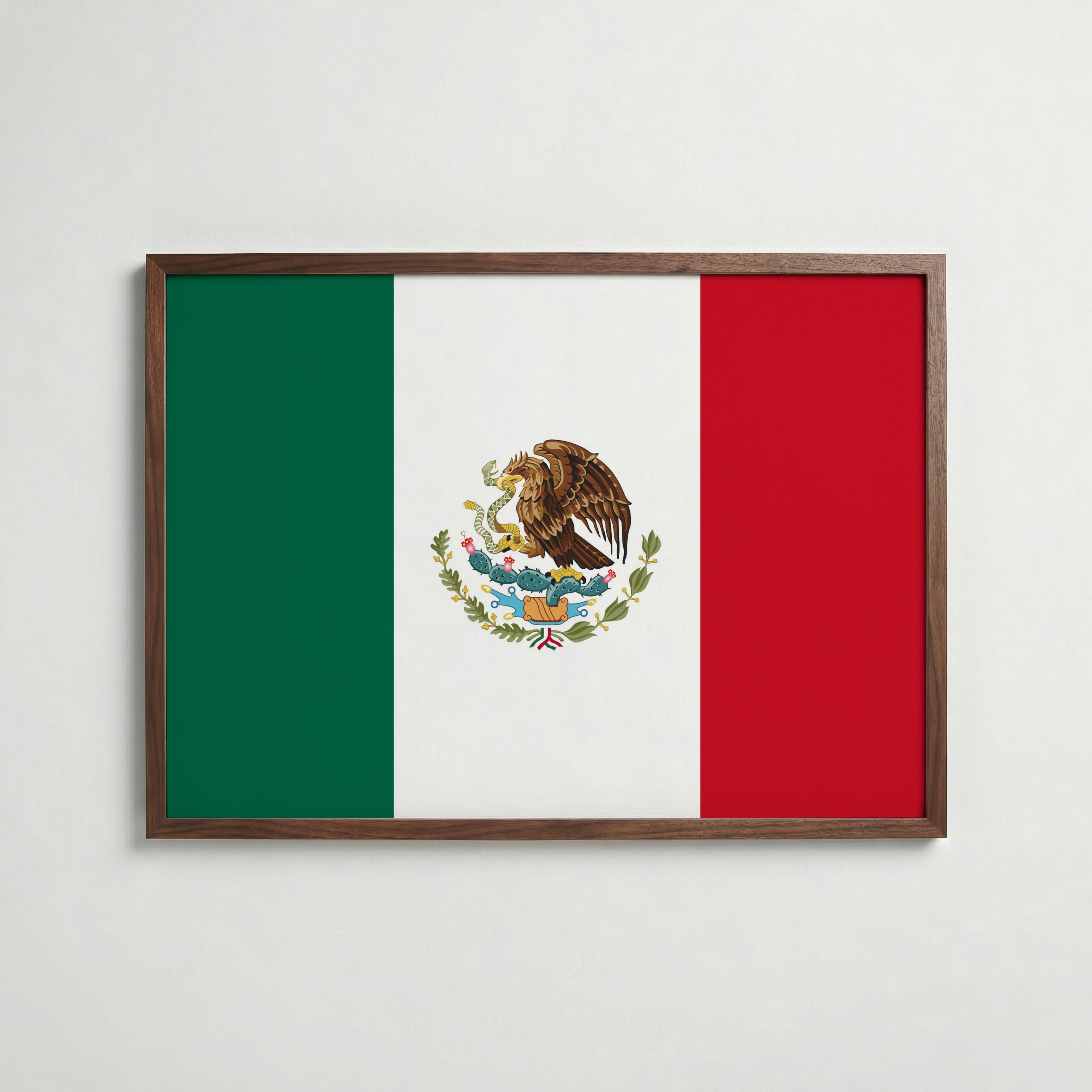Mexico National Flag Poster poster – väggdekoration för hemmet – köp hos Bozetto