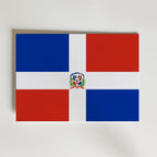 Dominican Republic National Flag Poster affisch – poster till väggdekoration – köp online hos Bozetto