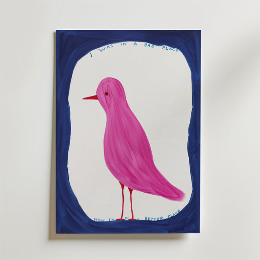 Pink Bird Poster