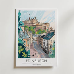 Edinburgh Castle View Poster