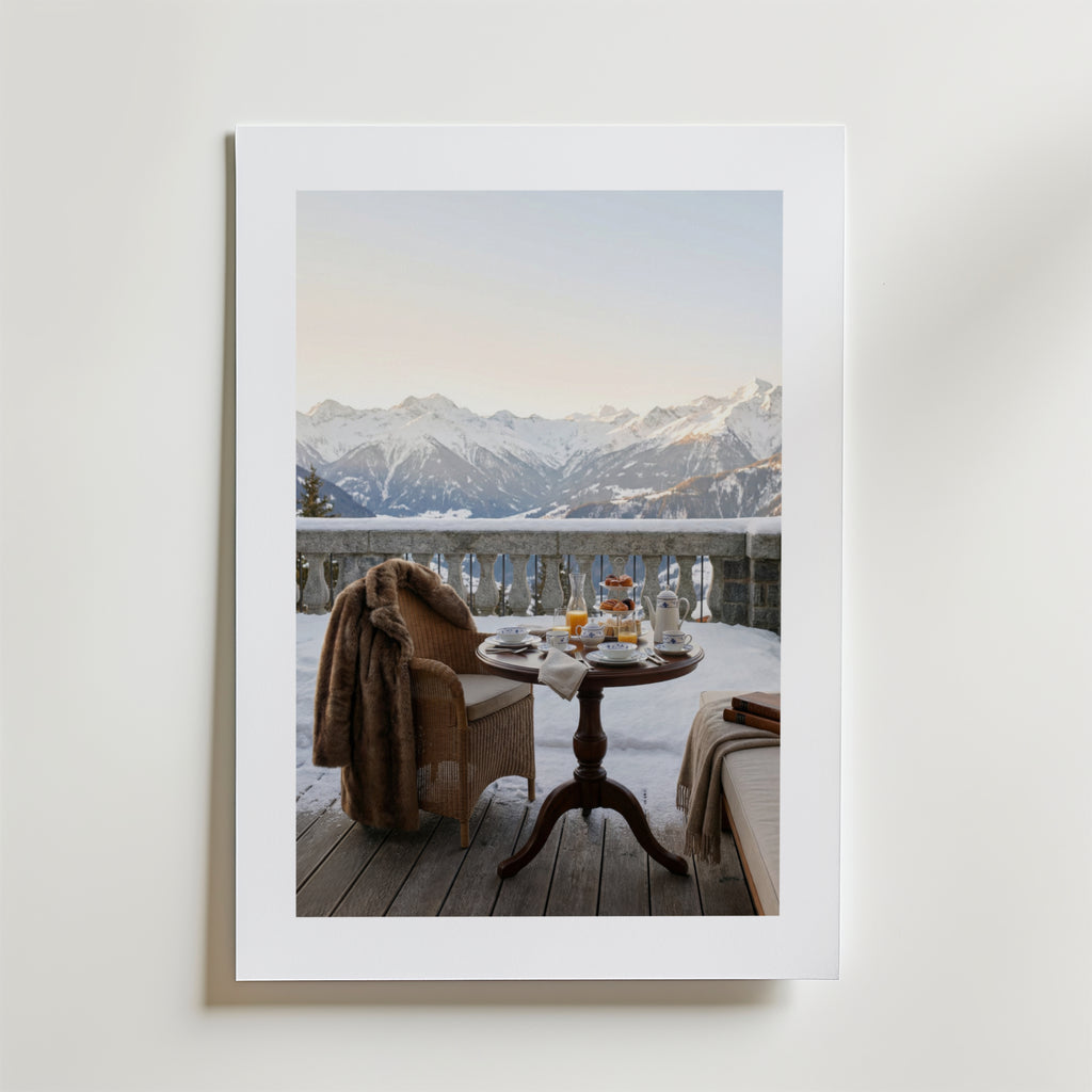 Alpine Morning Indulgence Poster affisch – poster till väggdekoration – köp online hos Bozetto
