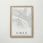 Umeå Karta Poster