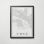 Umeå Karta Poster