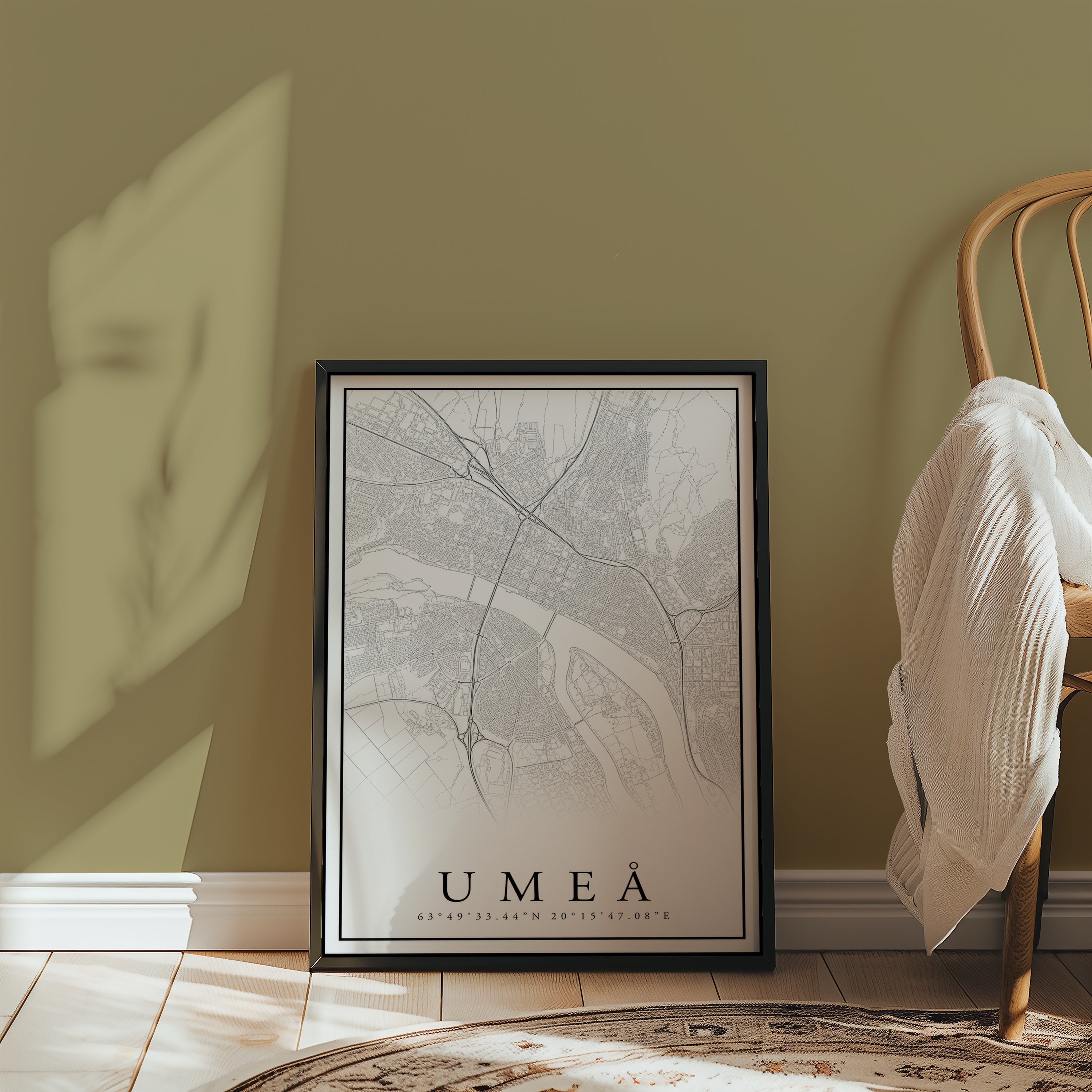 Umeå Karta Poster