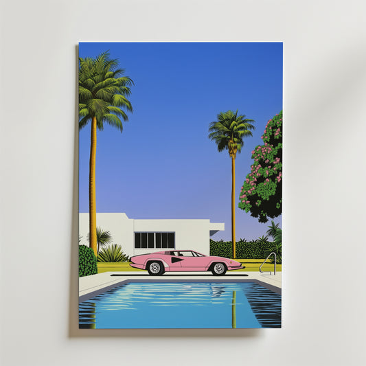 Palm Springs Hiroshi Poster