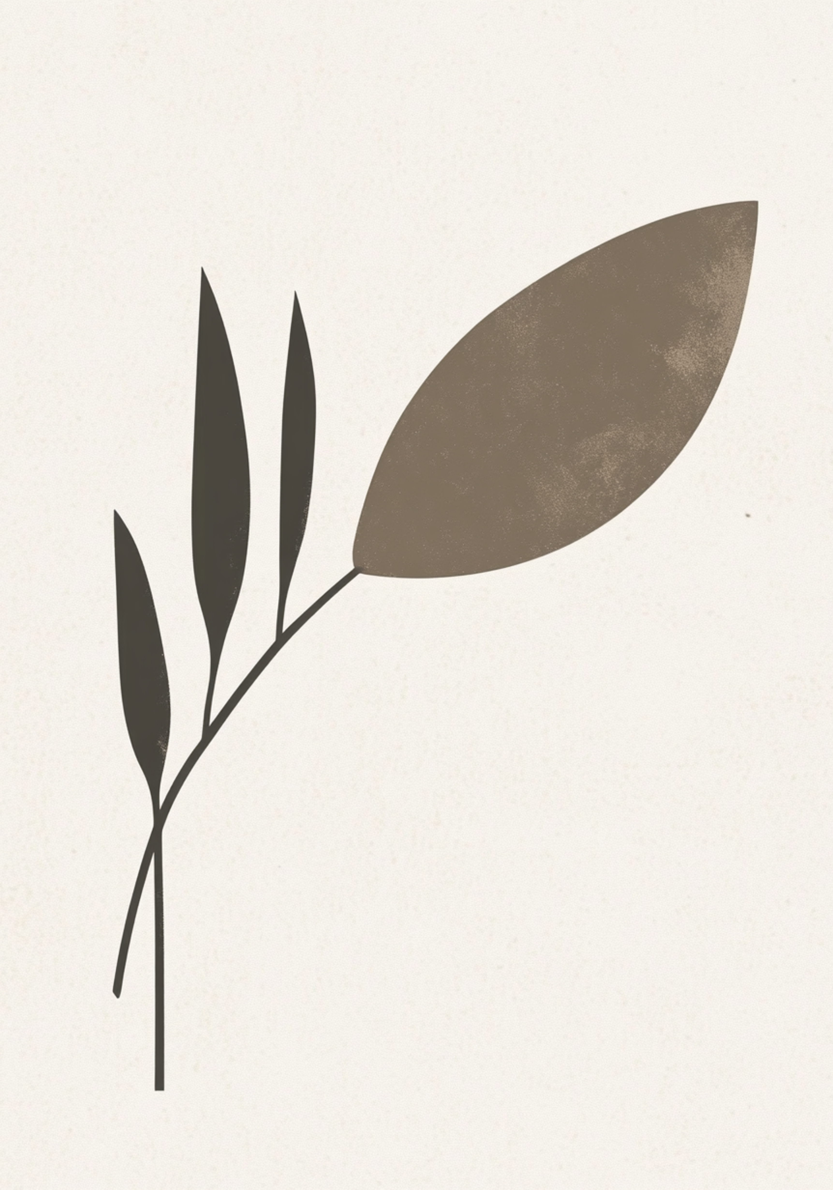 Modern Nature Form Poster