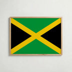 Jamaica National Flag Poster – poster väggdekoration inredning – Affischer hos Bozetto