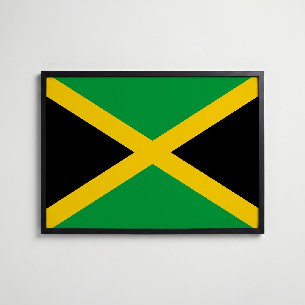 Jamaica National Flag Poster affisch – köp poster online – Bozetto väggdekoration