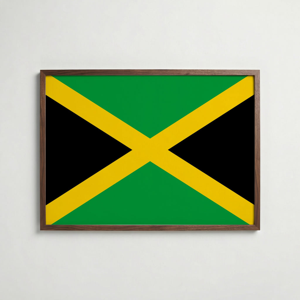 Jamaica National Flag Poster poster – väggdekoration för hemmet – köp hos Bozetto