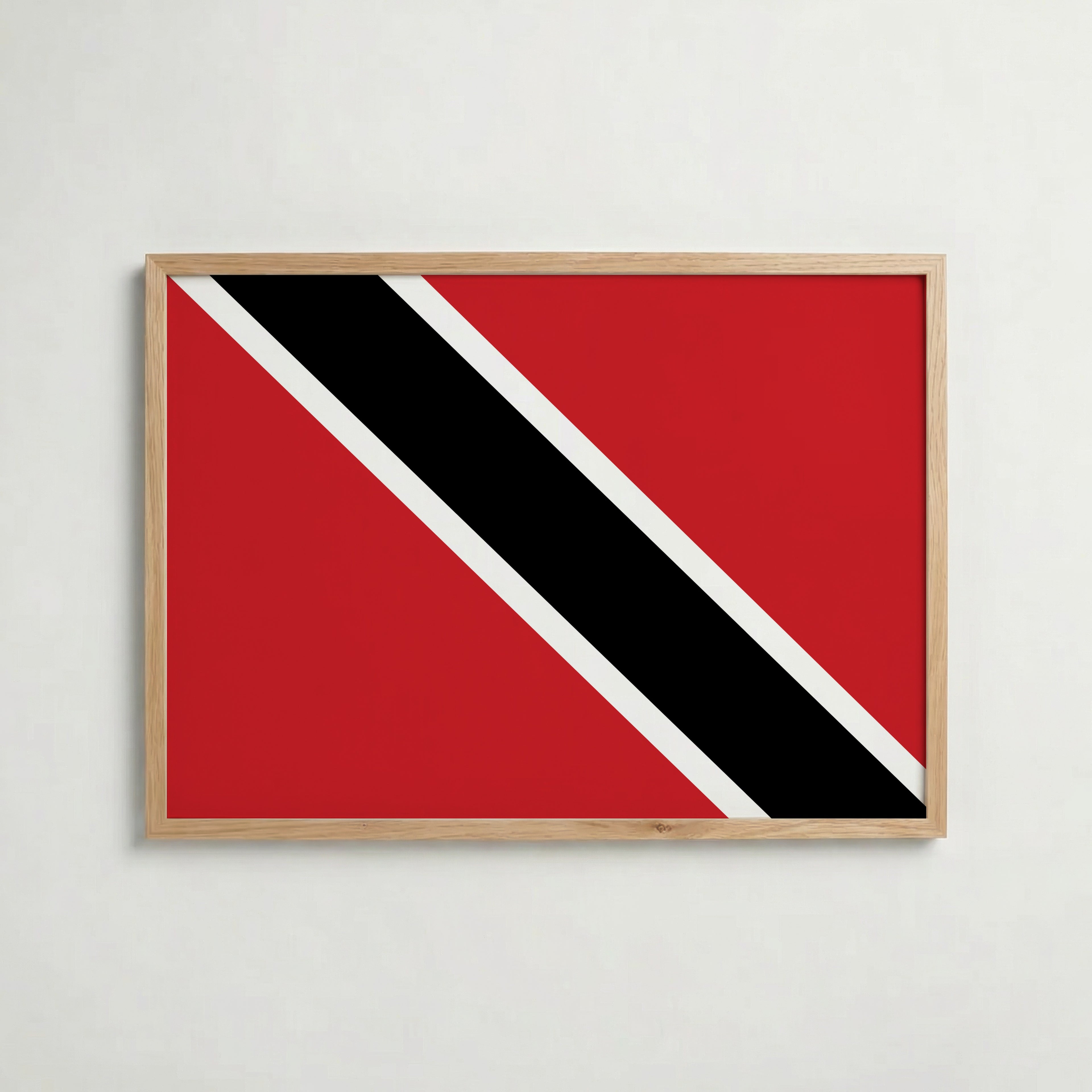 Trinidad and Tobago National Flag Poster – poster väggdekoration inredning – Affischer hos Bozetto