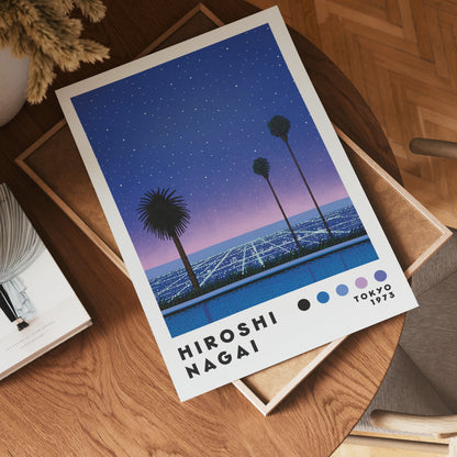 Hiroshi Nagai City Lights Poster