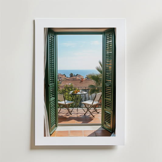 Morning on the Terrace Poster