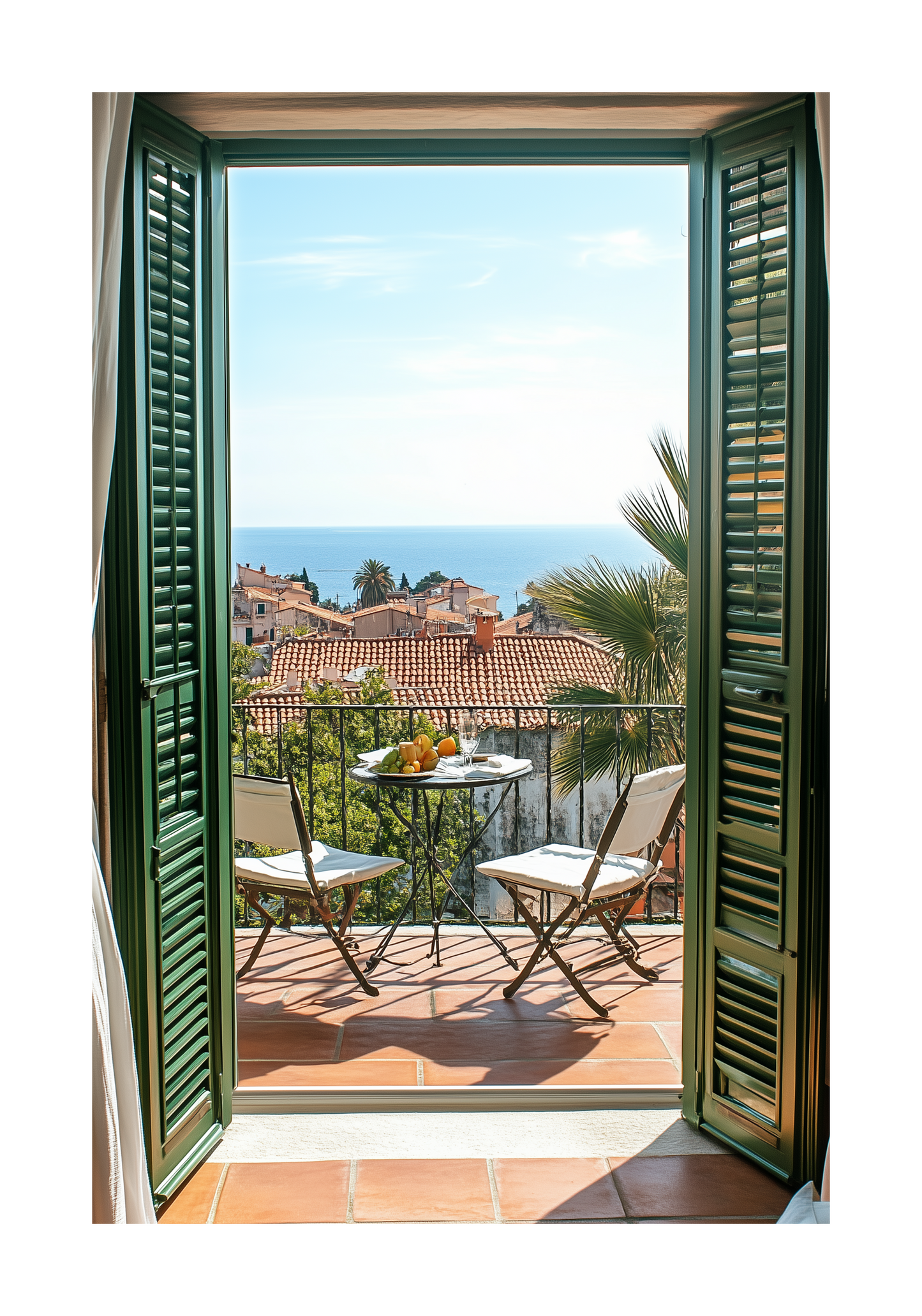 Morning on the Terrace Poster