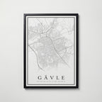 Gävle Karta Poster