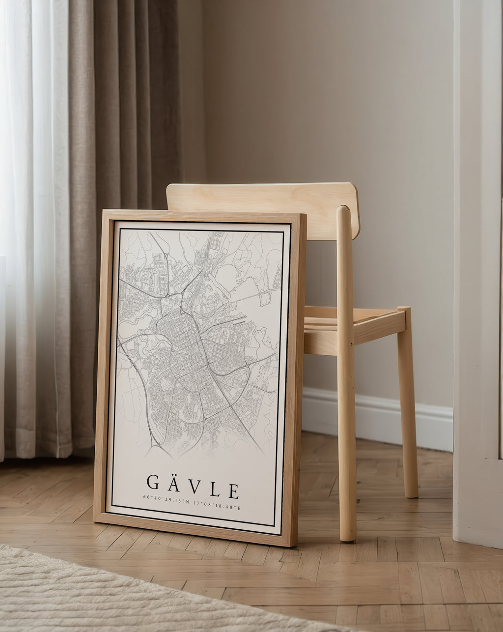 Gävle Karta Poster