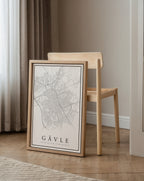 Gävle Karta Poster