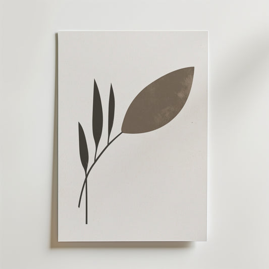 Modern Nature Form Poster
