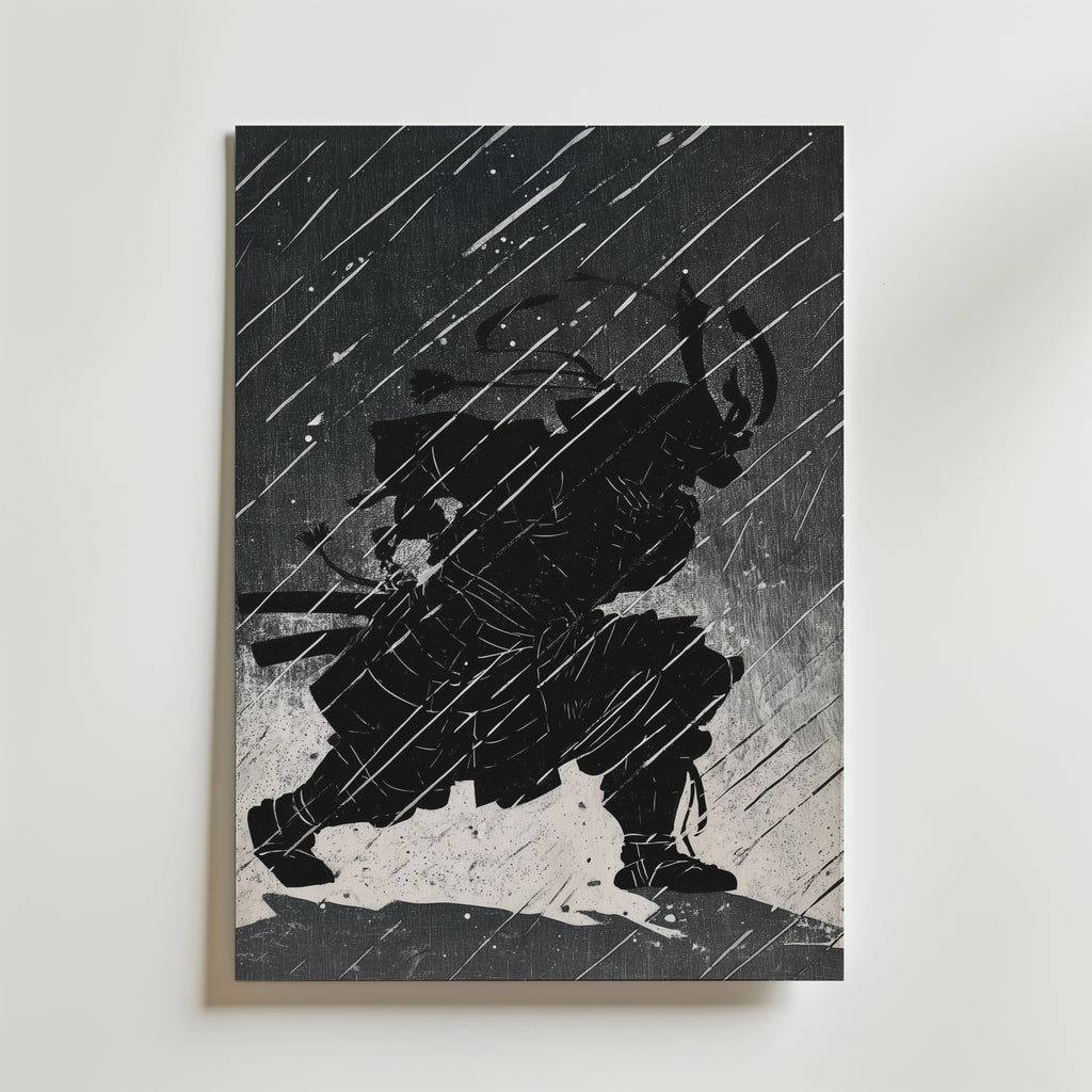 Shadow Samurai Poster affisch – poster till väggdekoration – köp online hos Bozetto