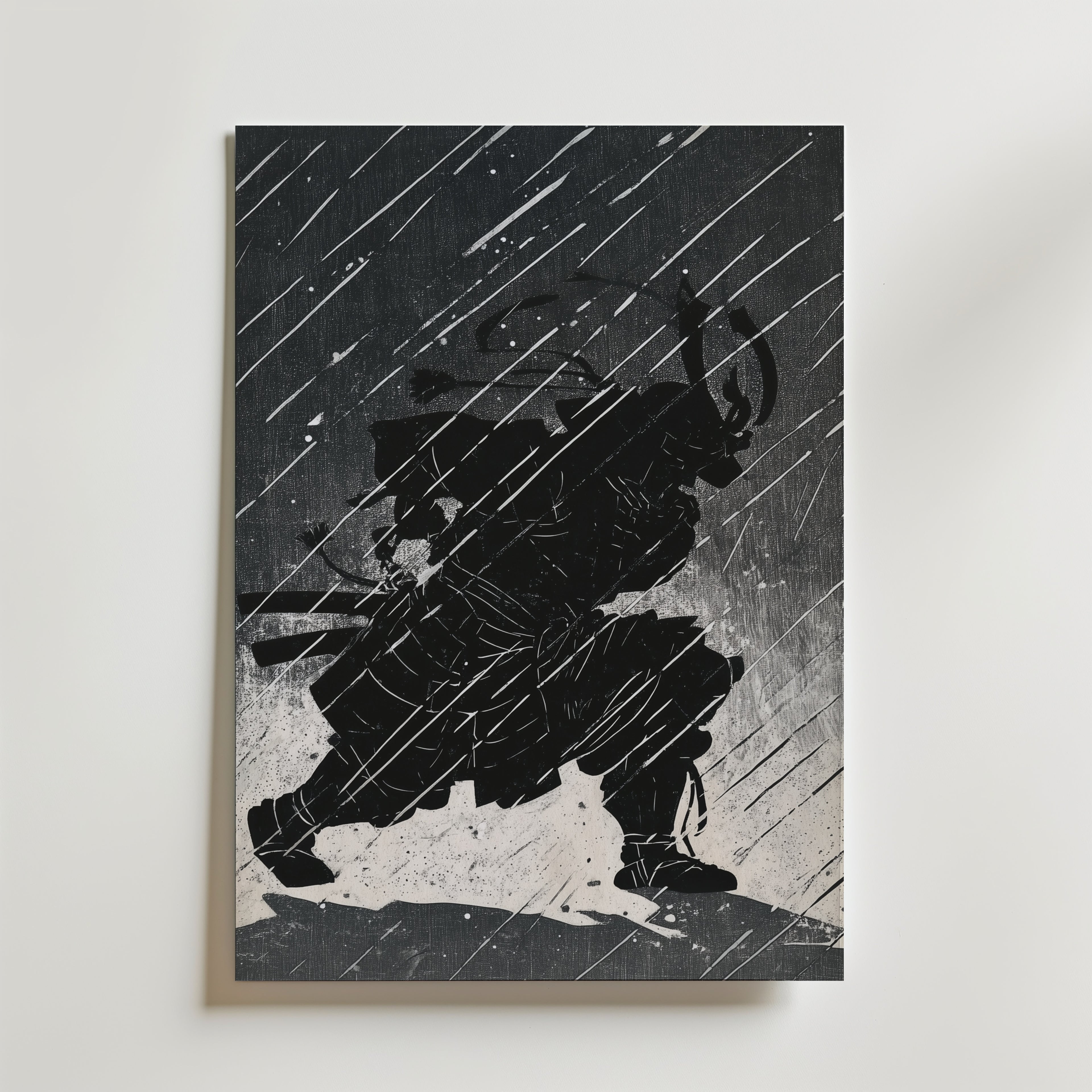 Shadow Samurai Poster affisch – poster till väggdekoration – köp online hos Bozetto