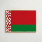 Belarus National Flag Poster – poster väggdekoration inredning – Affischer hos Bozetto