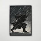 Shadow Samurai Poster poster – väggdekoration för hemmet – köp hos Bozetto
