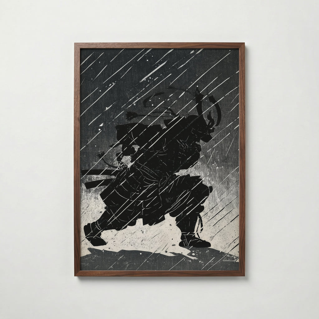 Shadow Samurai Poster – köp affisch till hemmet – Bozetto väggdekoration