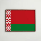 Belarus National Flag Poster poster – väggdekoration för hemmet – köp hos Bozetto