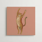 Stretching Leopard Poster – produktbild
