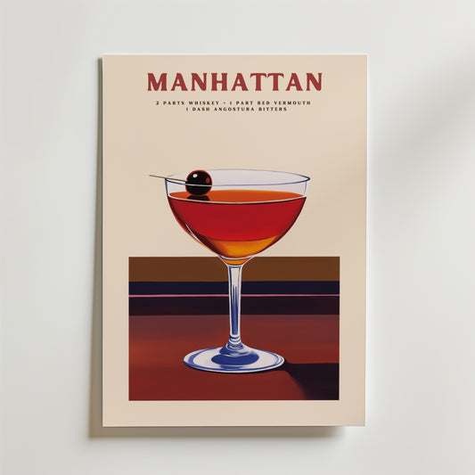 Manhattan No.2 Drink Poster