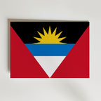 Antigua and Barbuda National Flag Poster affisch – poster till väggdekoration – köp online hos Bozetto