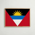 Antigua and Barbuda National Flag Poster – poster väggdekoration inredning – Affischer hos Bozetto