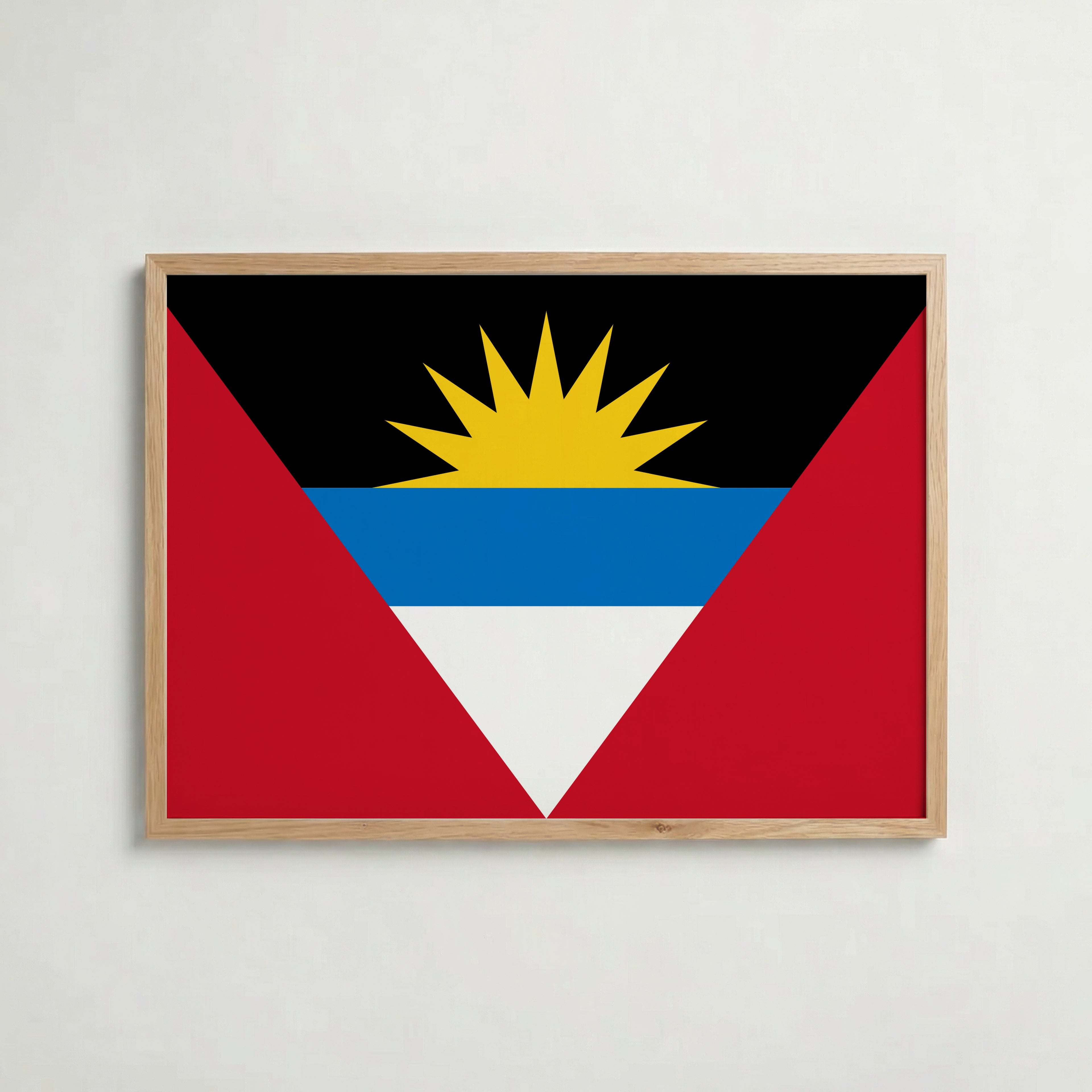Antigua and Barbuda National Flag Poster – poster väggdekoration inredning – Affischer hos Bozetto
