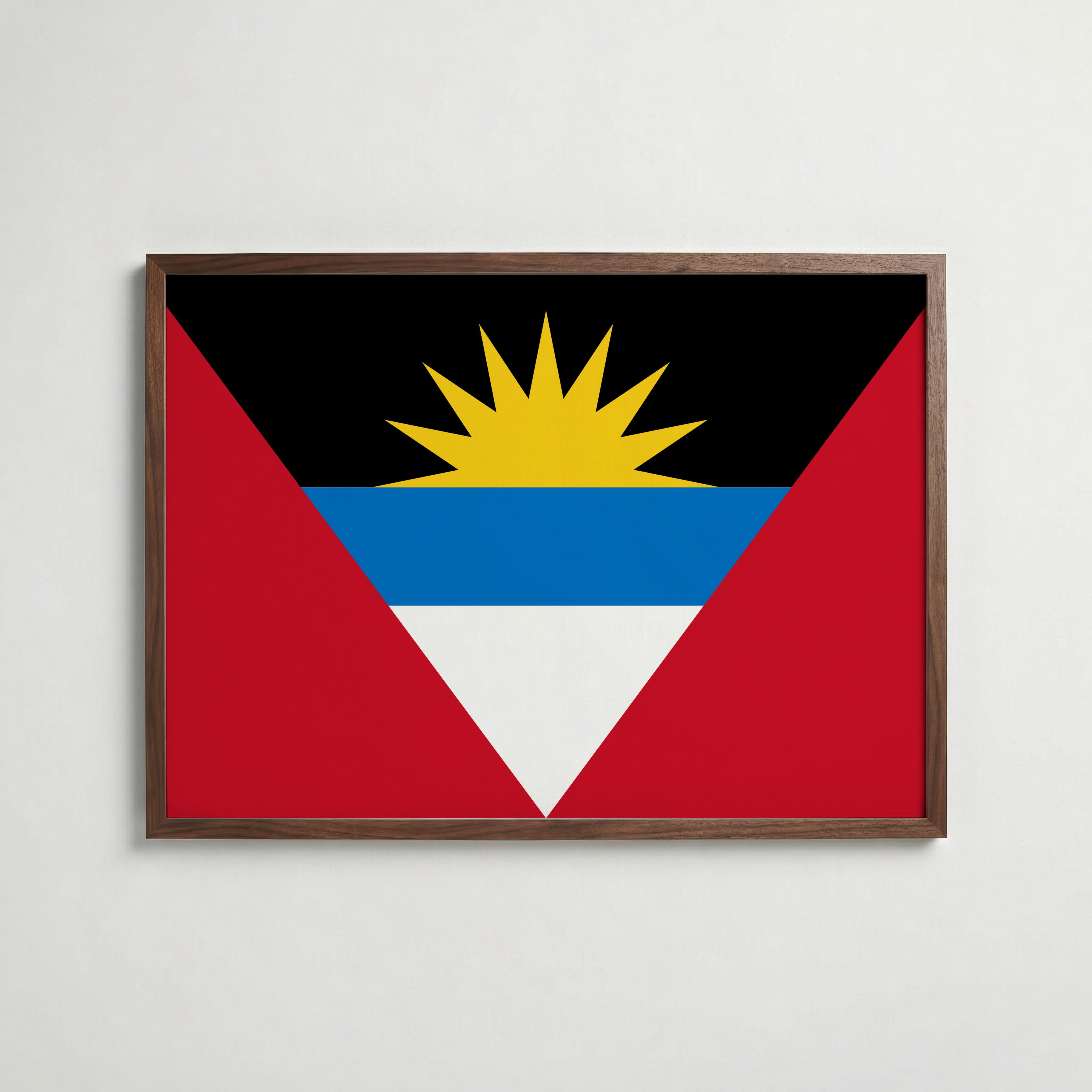 Antigua and Barbuda National Flag Poster poster – väggdekoration för hemmet – köp hos Bozetto