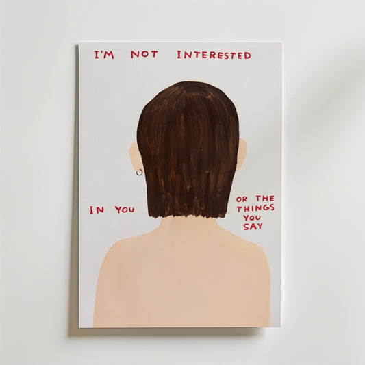 Not Interested Poster