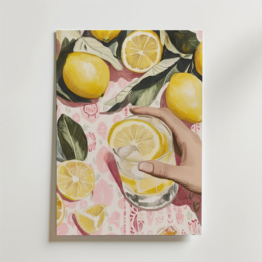 Lemon Delight Drink Poster