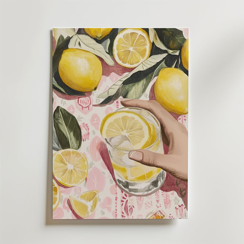 Lemon Delight Drink Poster