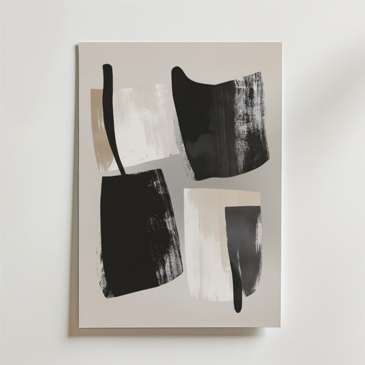 Abstract Brushstrokes Poster