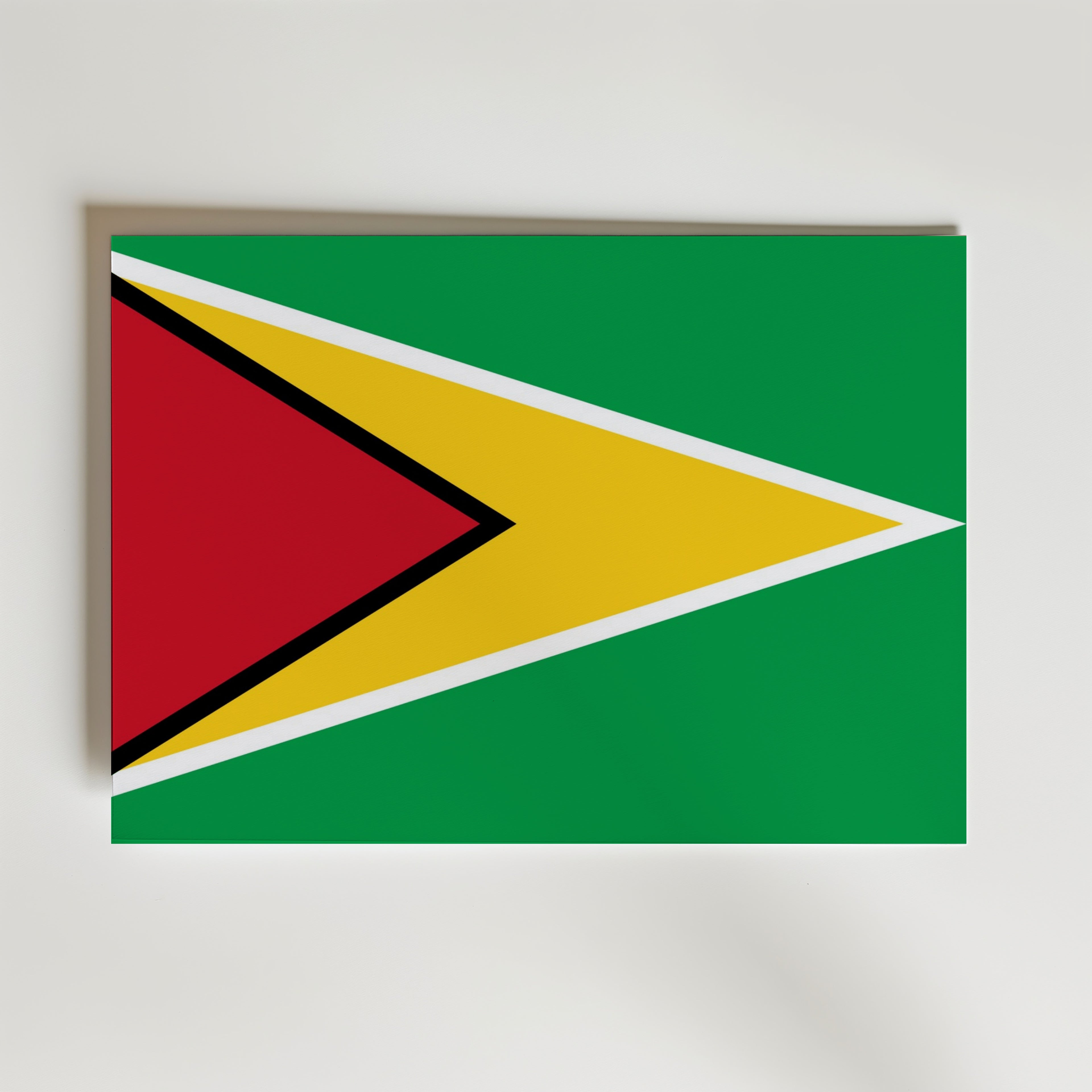 Guyana National Flag Poster – modern konst och stilren konsttryck för hemmet hos Bozetto