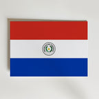 Paraguay National Flag Poster affisch – poster till väggdekoration – köp online hos Bozetto