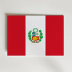 Peru National Flag Poster affisch – poster till väggdekoration – köp online hos Bozetto
