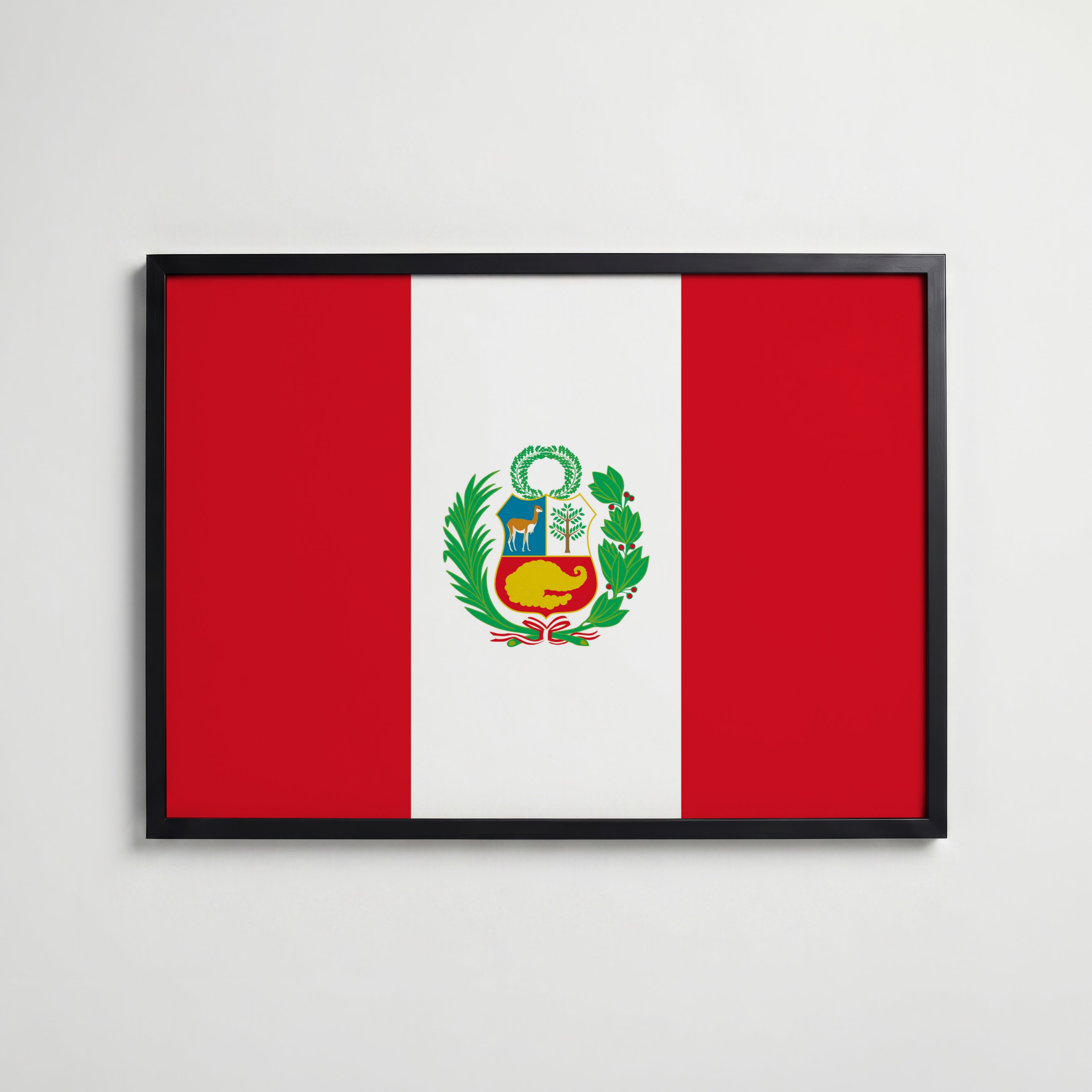 Peru National Flag Poster affisch – köp poster online – Bozetto väggdekoration