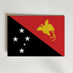 Papua New Guinea National Flag Poster affisch – poster till väggdekoration – köp online hos Bozetto