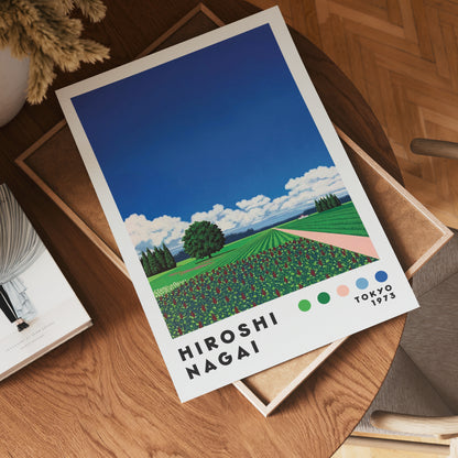 Hiroshi Nagai Floral Horizon Poster