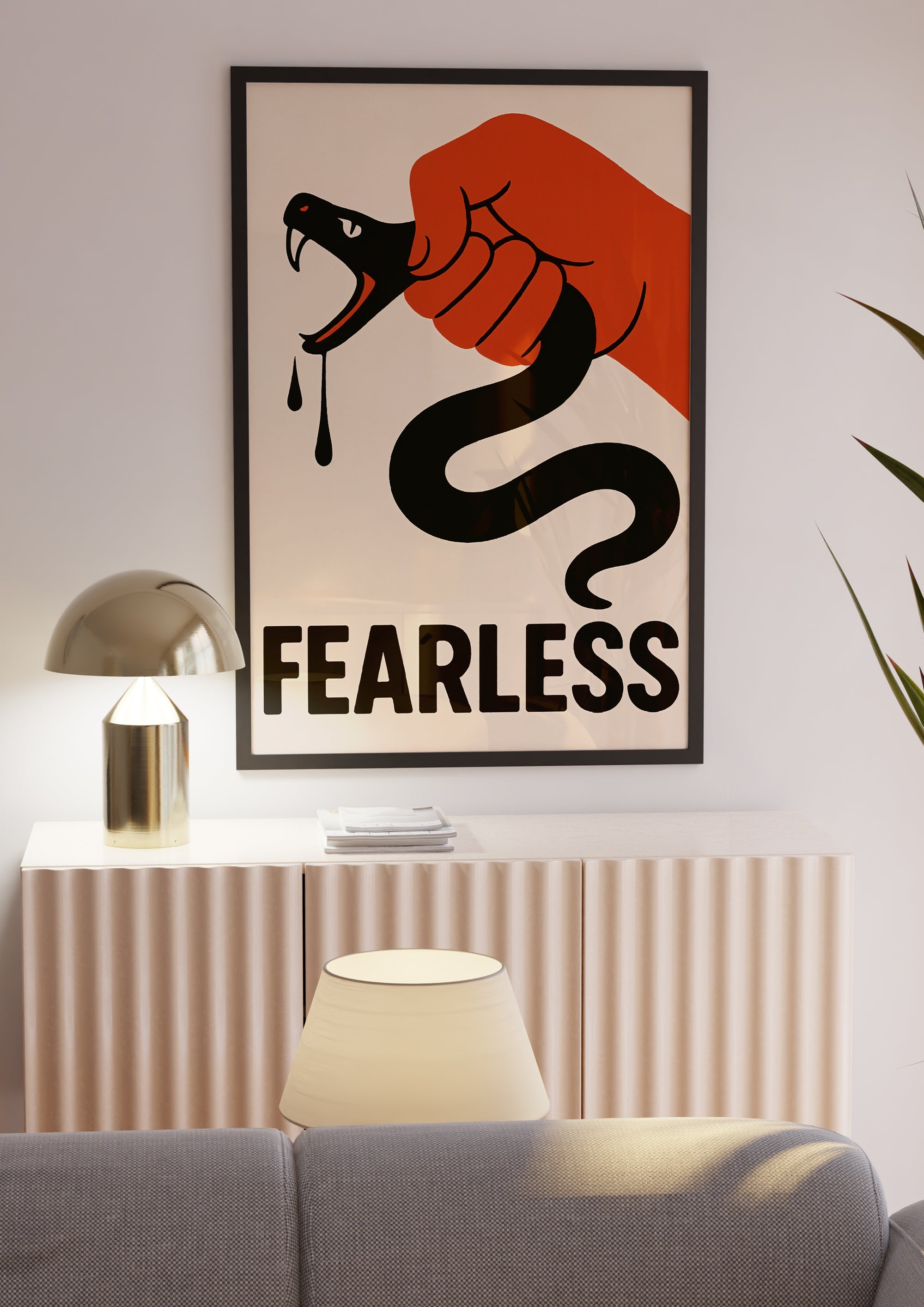 Fearless Poster – poster på vägg inredning