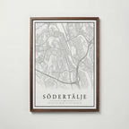 Södertälje Karta Poster
